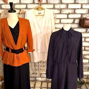 3 vintage dresses / golden girls designing women Halloween